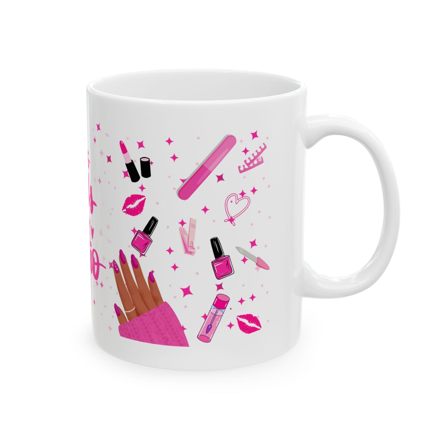 Doing Nails is My Cardio Ceramic Mug - Perfect Gift for Nail Enthusiasts