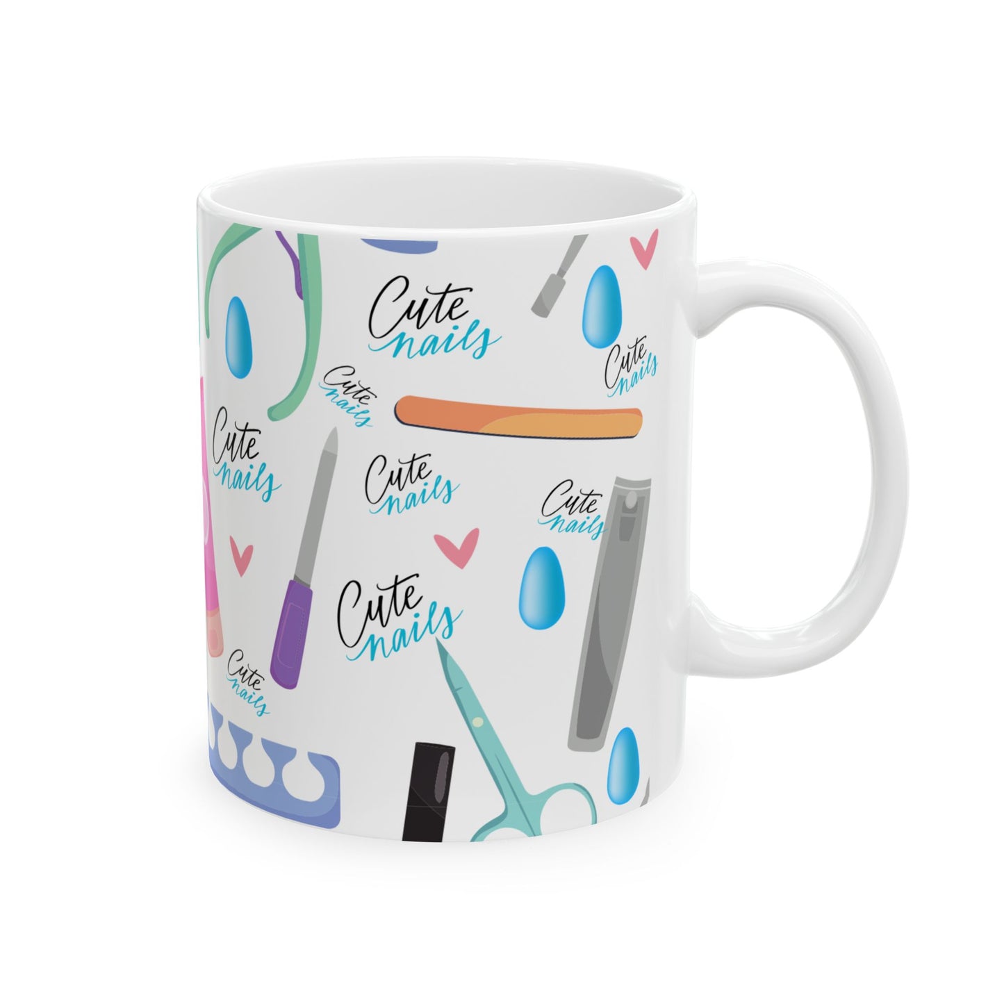 π
"Mani Over Matter" Ceramic Mug