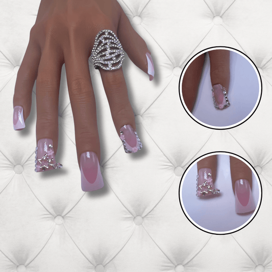 Pink Princess Duck Medium Press-On Nails Set