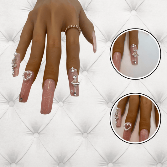 Stellar Crystal Charm- Coffin Shape & Long Length