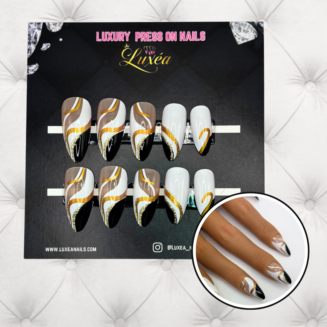 Swirl Glam  Press-On Nails