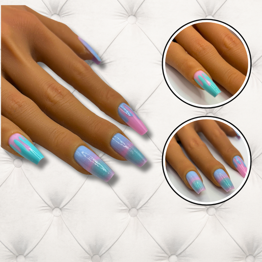 Cotton Candy Ombre Drip Set