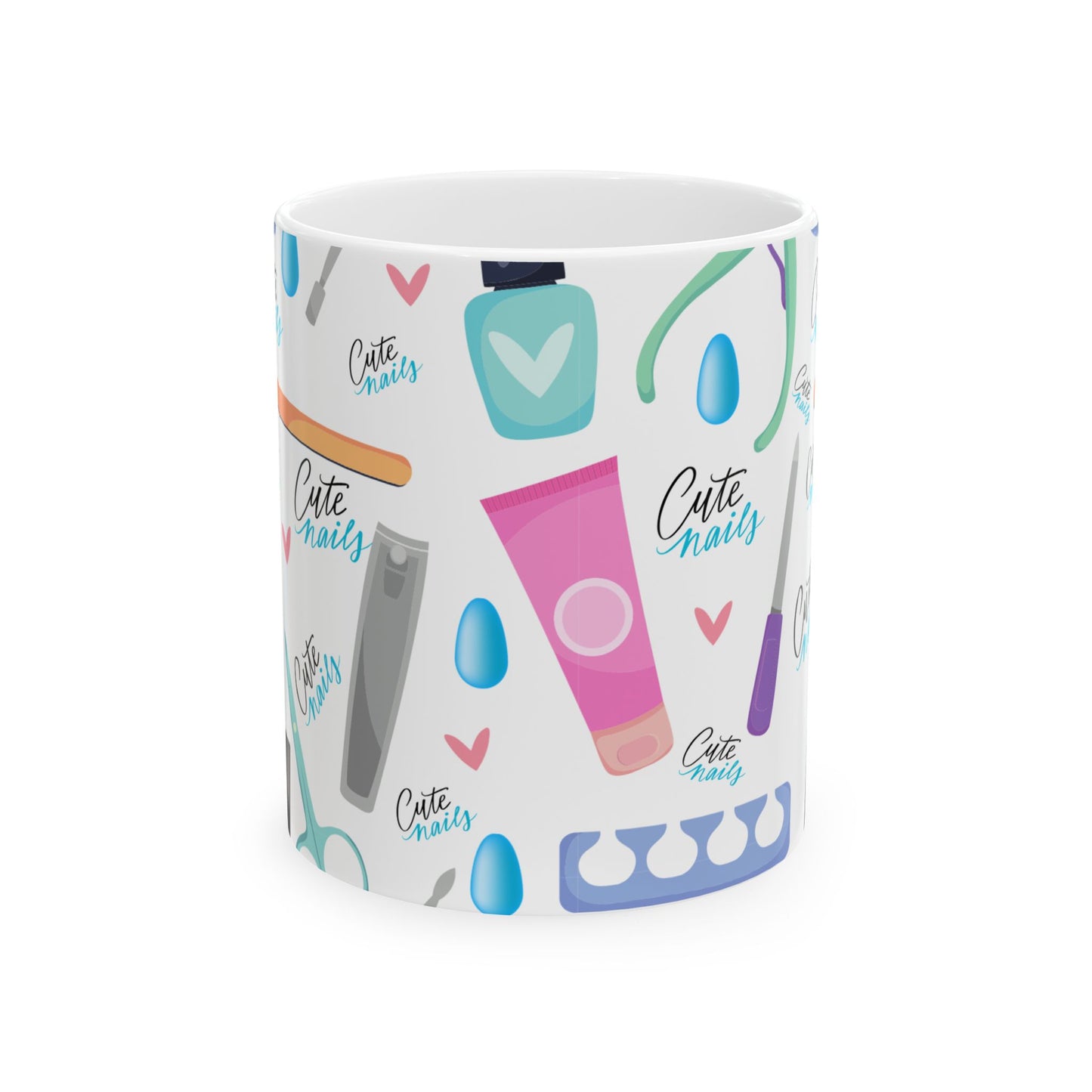 π
"Mani Over Matter" Ceramic Mug