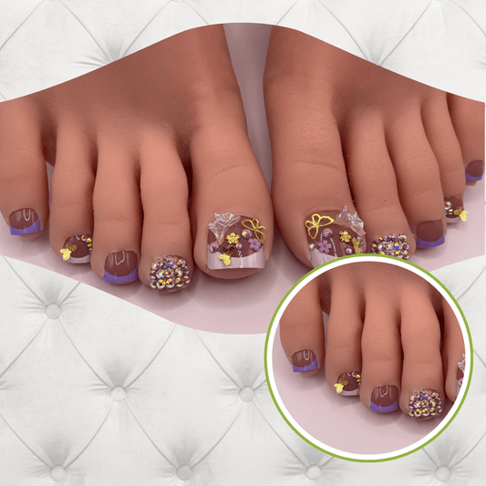 Lavender Dream Toes Press-On Nail Set
