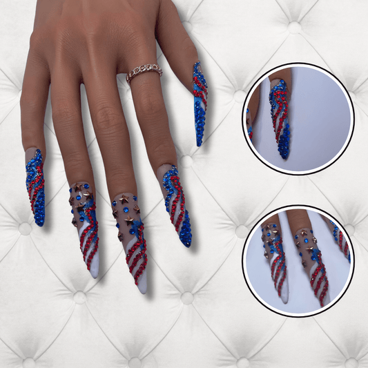 American Dream Extra Long Stiletto Press-On Nails Set