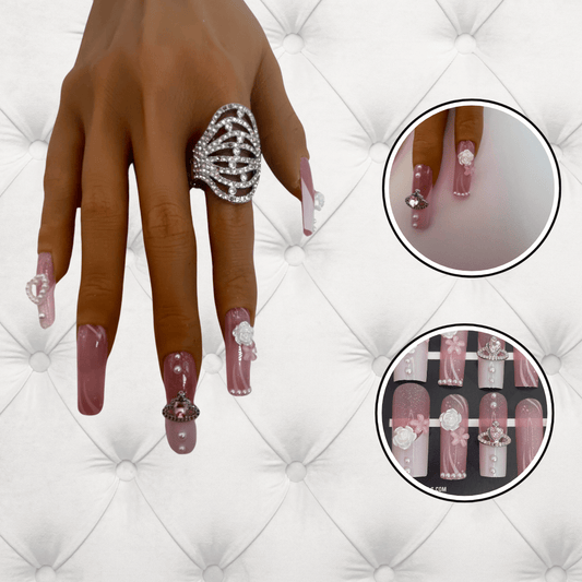 Blushing Rosé - Coffin Shape & Long Length