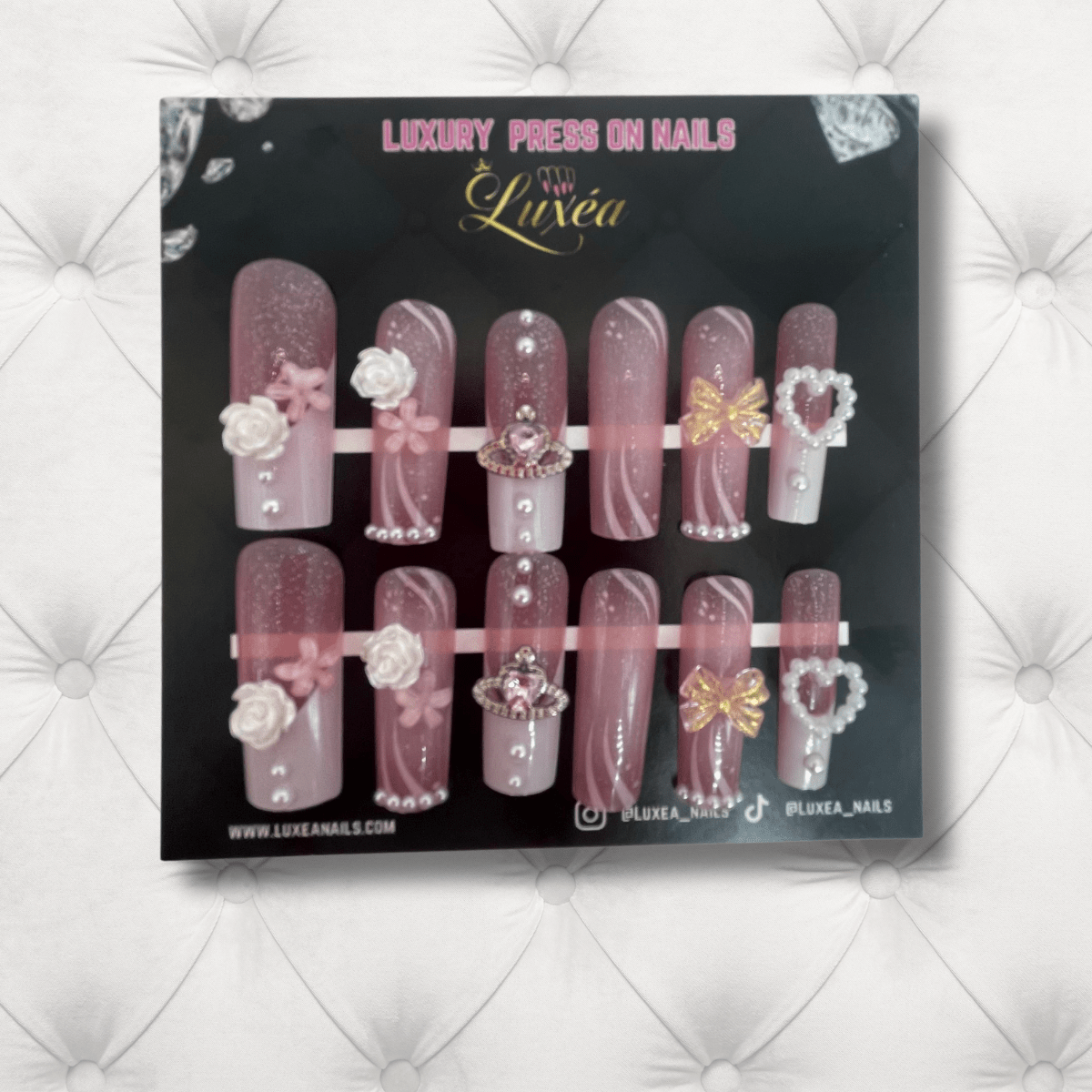 Blushing Rosé - Coffin Shape - Long Length