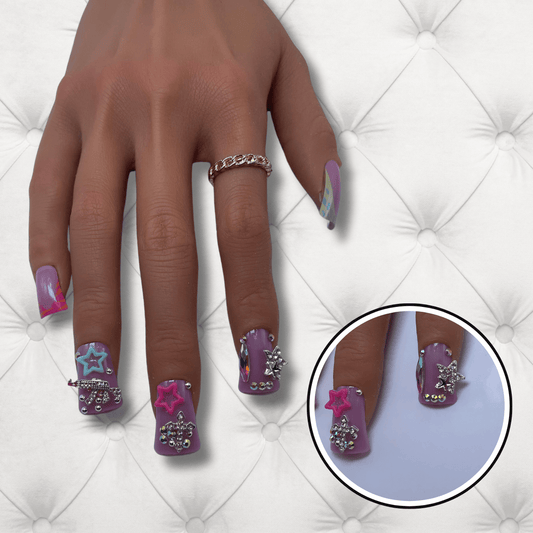 Cosmic Glam Duck Medium Press-On Nails Set