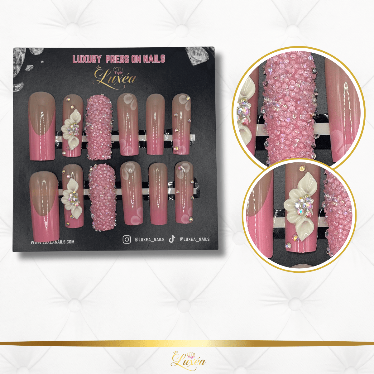 Pink Blossom Luxe Press-On Nail Set