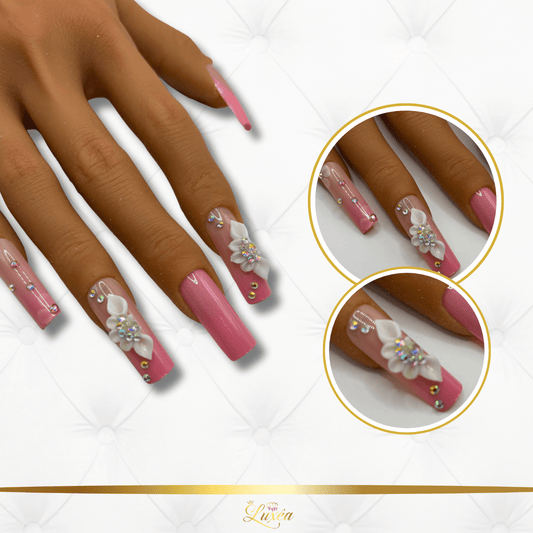 Pink Blossom Luxe Press-On Nail Set