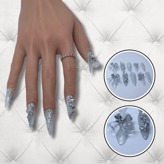 Icy Glam Luxe Stiletto Press-On Nails Set