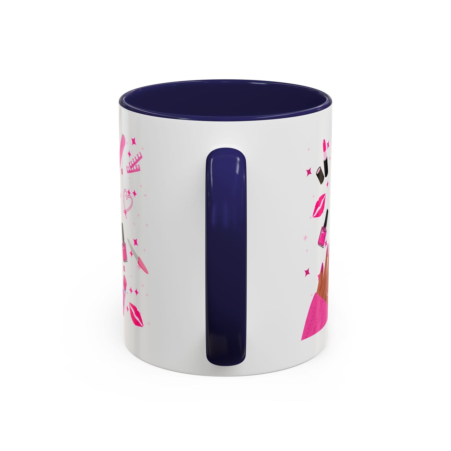 Doing Nails Is My Cardio" Accent Coffee Mug –(Pink or Black)