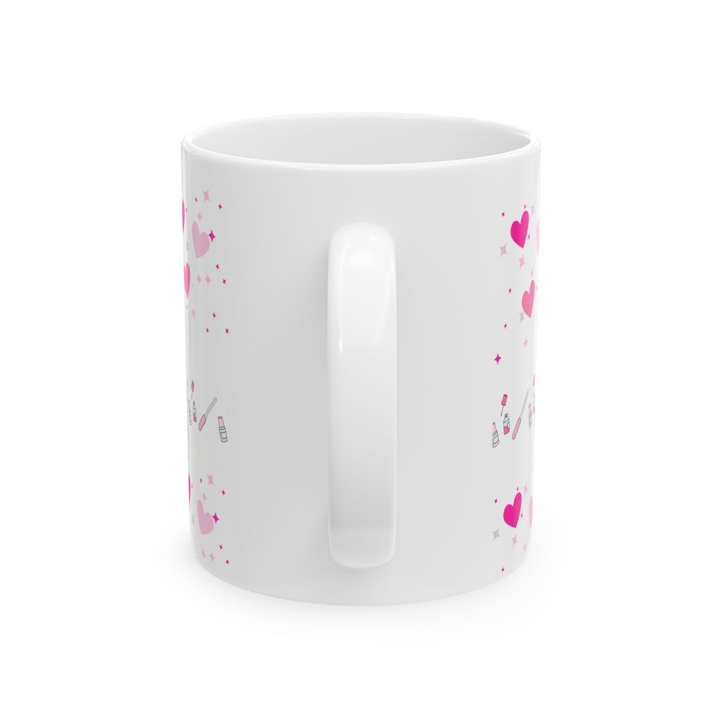 "I Do Nails, What's Your Superpower?" Ceramic Mug – Fun Pink Coffee Cup for Nail Enthusiasts