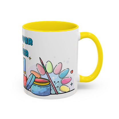 "Mani Over Matter" Color-Accent Mug – LuxeA Nails (Pink or Black)