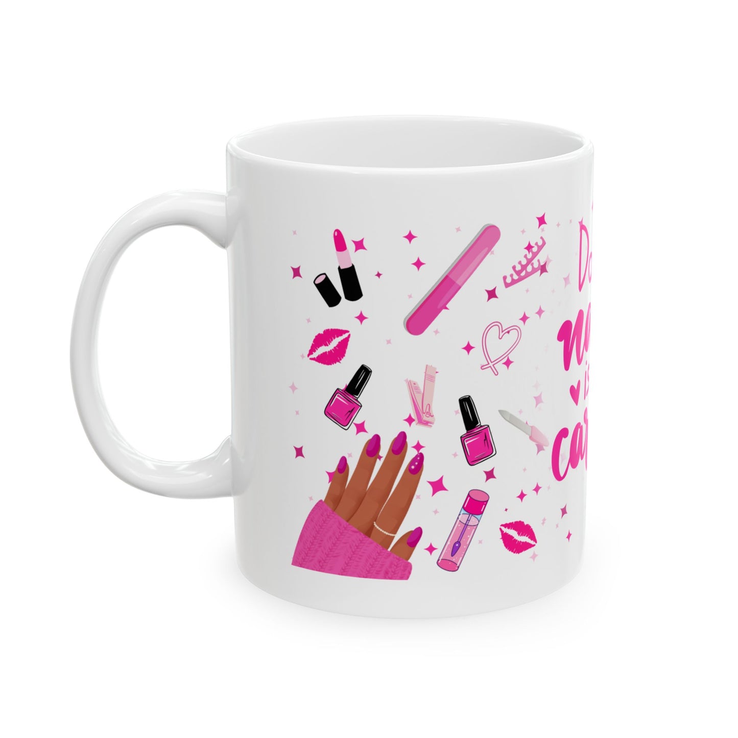Doing Nails is My Cardio Ceramic Mug - Perfect Gift for Nail Enthusiasts