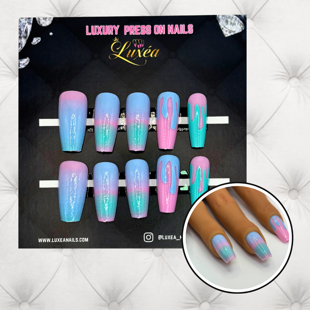 Cotton Candy Ombre Drip Set