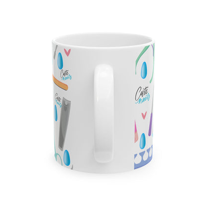 💅 "Mani Over Matter" Ceramic Mug