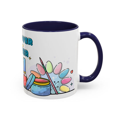 "Mani Over Matter" Color-Accent Mug – LuxeA Nails (Pink or Black)