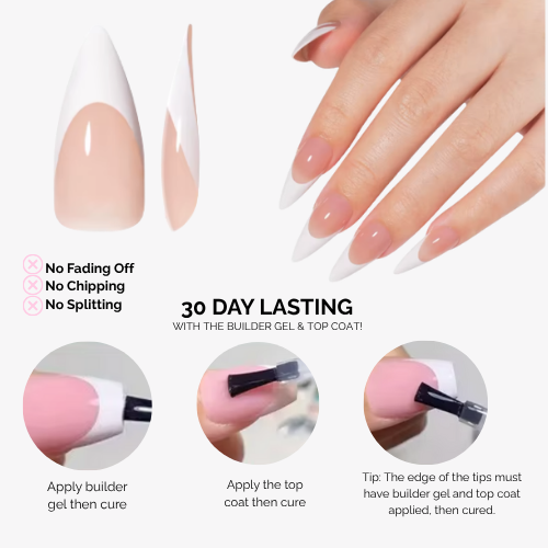 LUXEA™ Soft Gel French Tip Set (120 pcs | 12 Sizes)