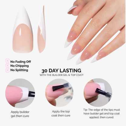 LUXEA™ Soft Gel French Tip Set (120 pcs | 12 Sizes)