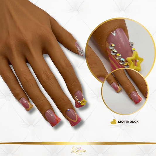 Sunset Starlight Duck Press-On Nail