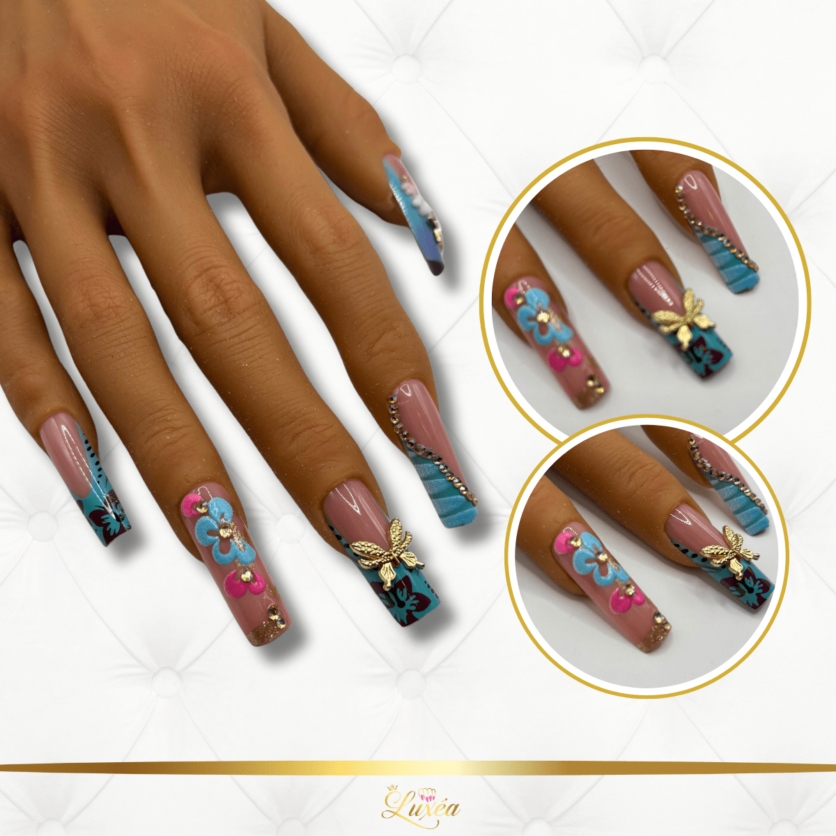 🌺 Hawaiian Paradise Press-On Nail Set