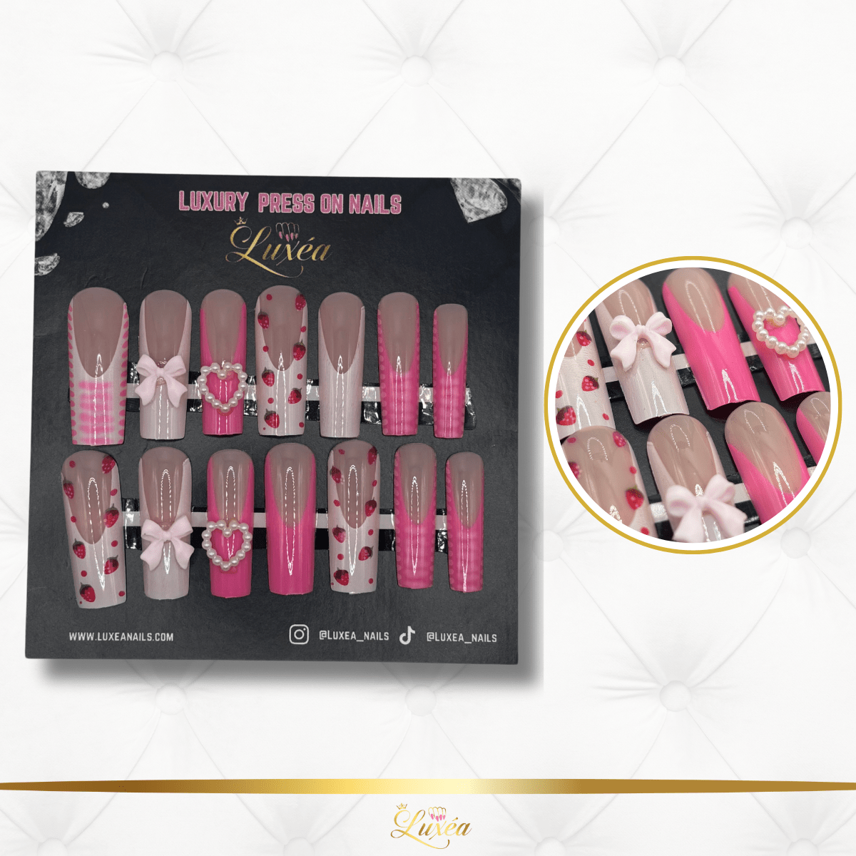 🍓 Strawberry Sweetheart Press-On Nail