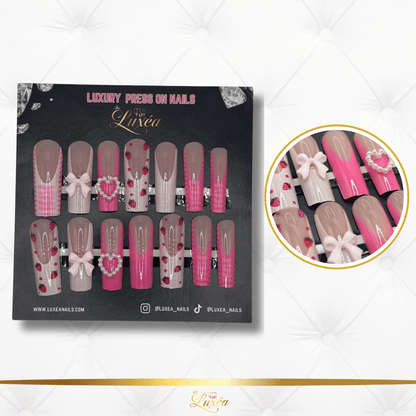 🍓 Strawberry Sweetheart Press-On Nail